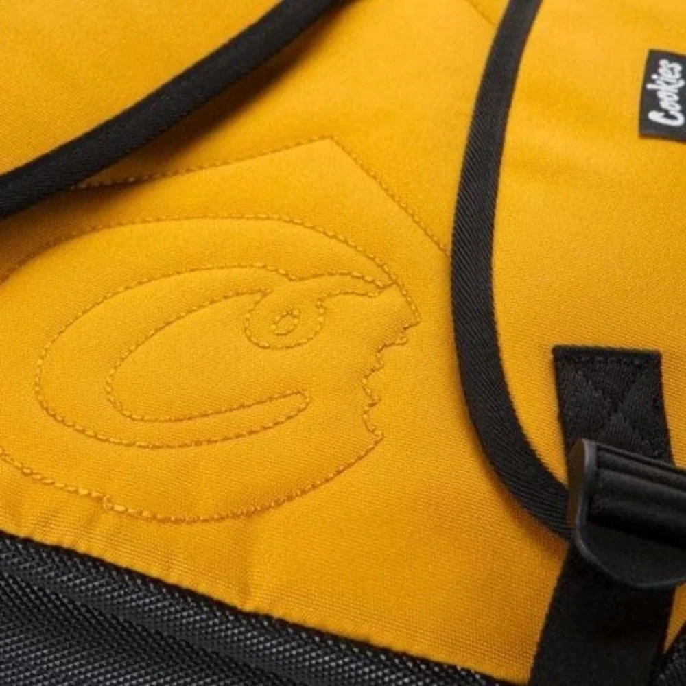 Cookies YELLOW STASHER Traveling‎ Ed Backpack Smell Proof Yellow Mesh Streetwear